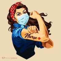 Rosie The Riveter Woman Nurse Tote Bag thumb 4