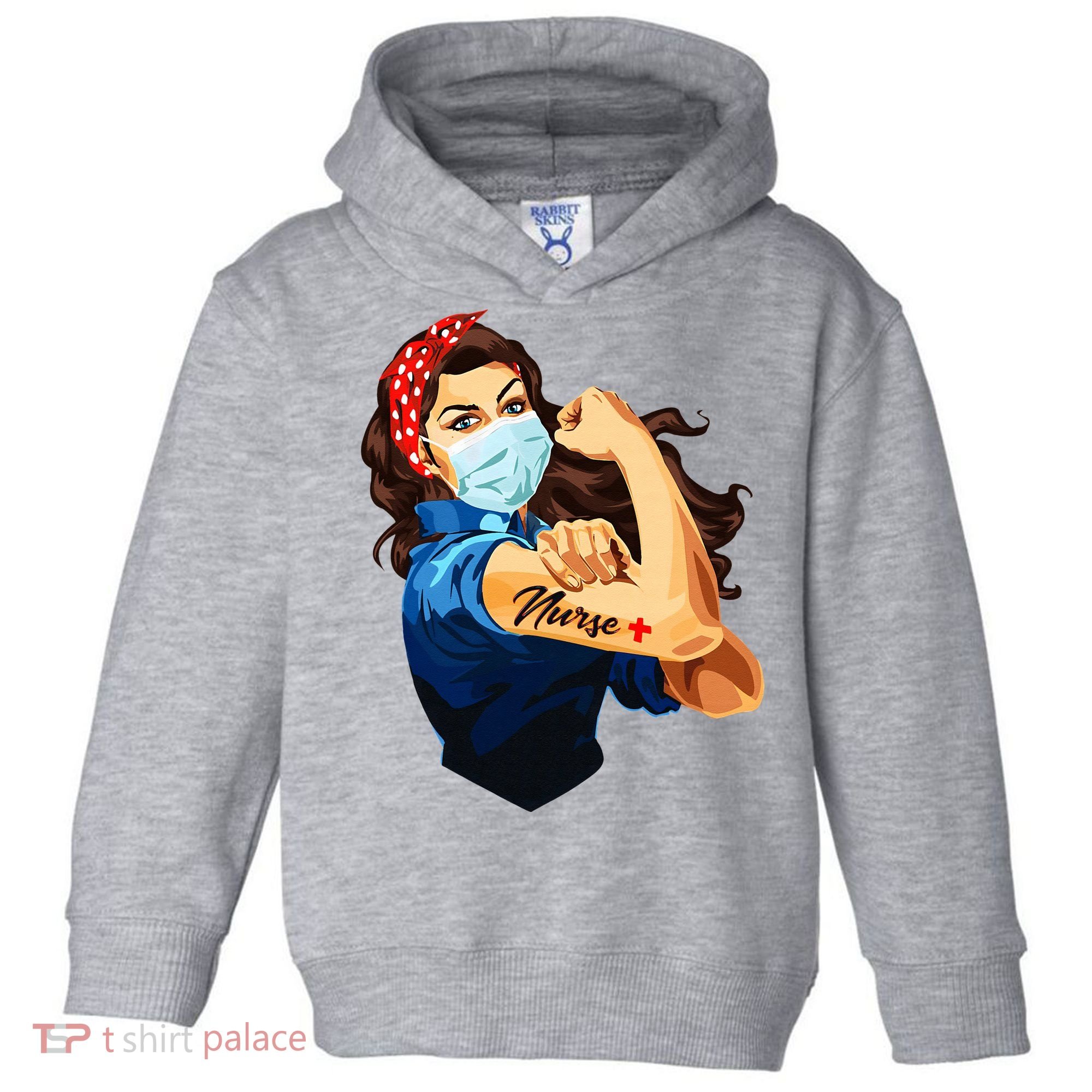 Rosie The Riveter Woman Nurse Toddler Hoodie