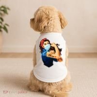 Rosie The Riveter Woman Nurse Doggie Tank thumb 2