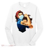 Rosie The Riveter Woman Nurse Long Sleeve Shirt thumb 0