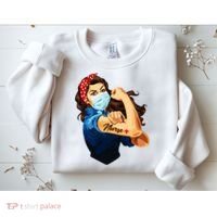 Rosie The Riveter Woman Nurse Sweatshirt thumb 2
