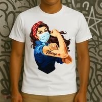 Rosie The Riveter Woman Nurse T-Shirt thumb 3