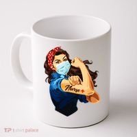 Rosie The Riveter Woman Nurse Coffee Mug thumb 0