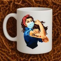 Rosie The Riveter Woman Nurse Coffee Mug thumb 2