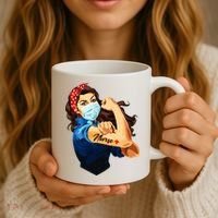 Rosie The Riveter Woman Nurse Coffee Mug thumb 3