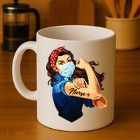 Rosie The Riveter Woman Nurse Coffee Mug thumb 4