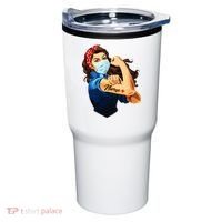Rosie The Riveter Woman Nurse Tumbler thumb 0
