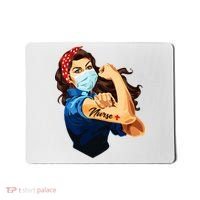 Rosie The Riveter Woman Nurse Mousepad thumb 0
