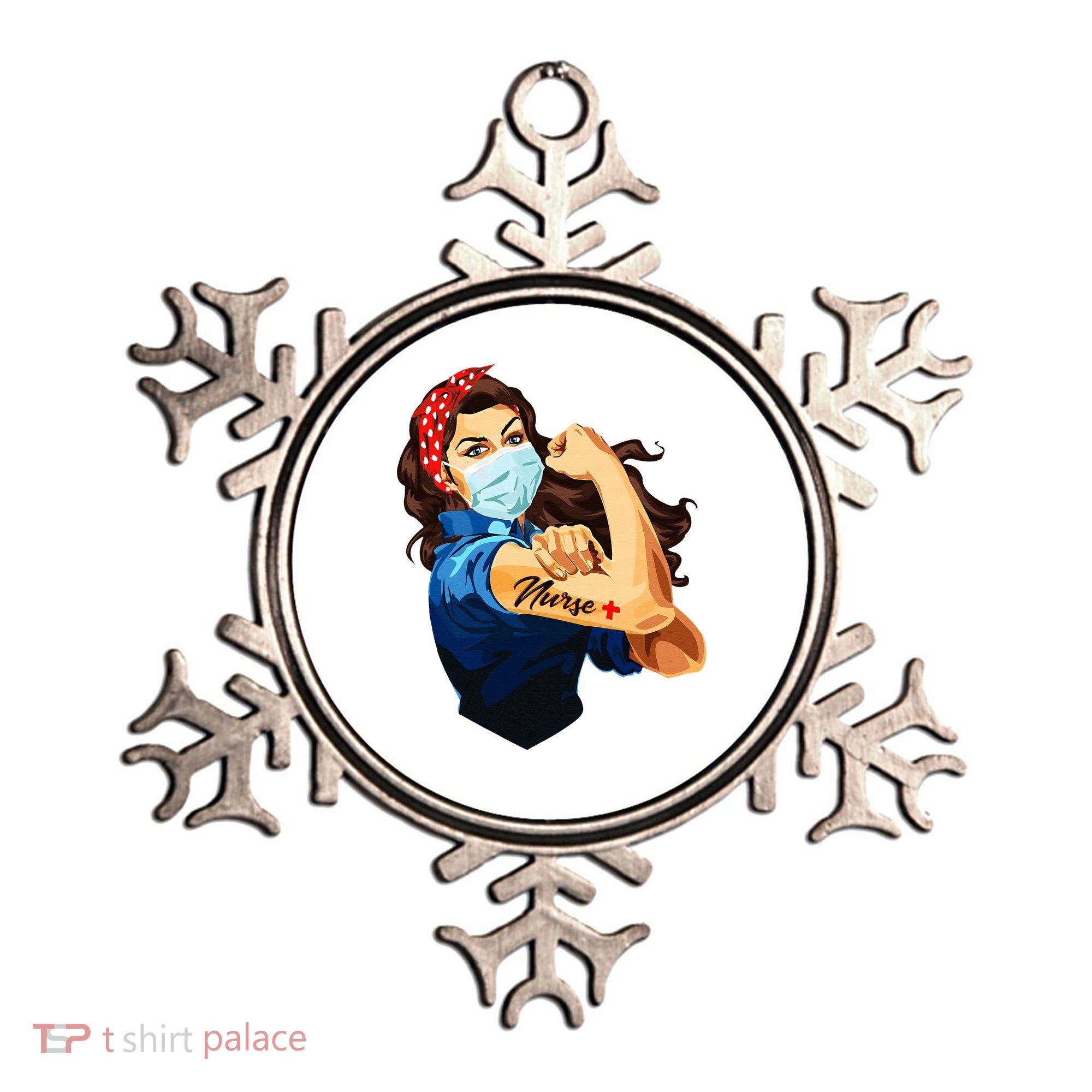 Rosie The Riveter Woman Nurse Ornament