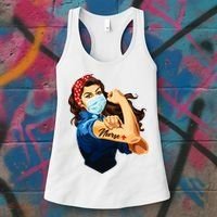 Rosie The Riveter Woman Nurse Women's Tank Top thumb 3
