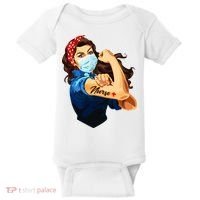 Rosie The Riveter Woman Nurse Baby Bodysuit thumb 0