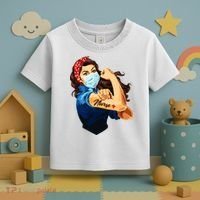 Rosie The Riveter Woman Nurse Toddler T-Shirt thumb 3