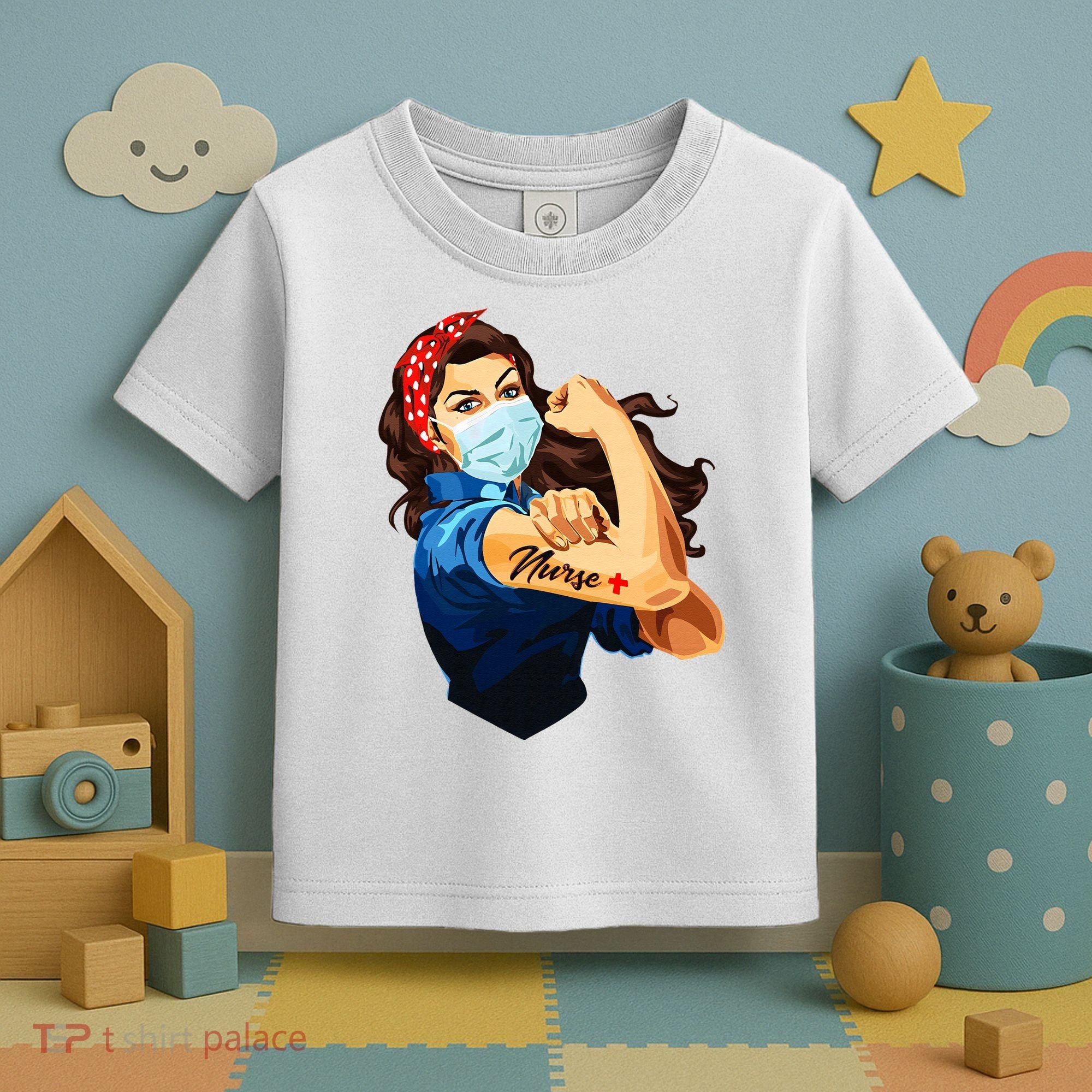 Rosie The Riveter Woman Nurse Toddler T-Shirt
