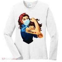 Rosie The Riveter Woman Nurse Women's Long Sleeve Shirt thumb 0