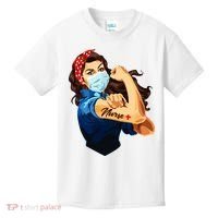 Rosie The Riveter Woman Nurse Kids T-Shirt thumb 0