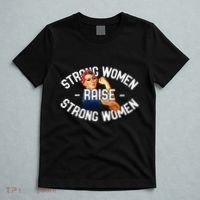 Rosie The Riveter Strong Women Raise Strong Women T-Shirt thumb 5