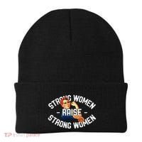 Rosie The Riveter Strong Women Raise Strong Women Beanie thumb 0