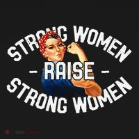 Rosie The Riveter Strong Women Raise Strong Women Women's Hoodie thumb 2
