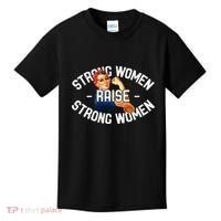 Rosie The Riveter Strong Women Raise Strong Women Kids T-Shirt thumb 0