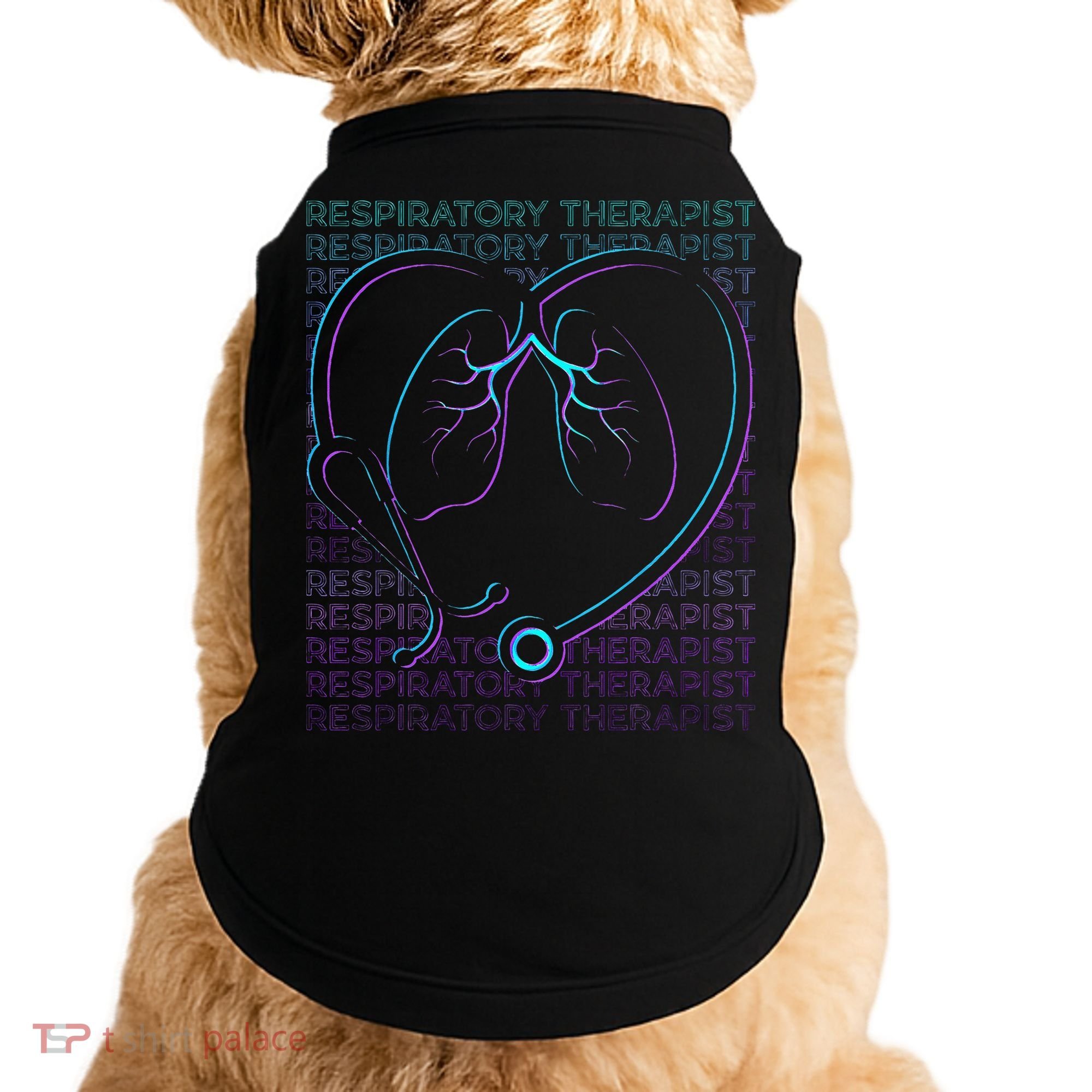Respiratory Therapist Respiratory Therapy Retro Doggie Tank