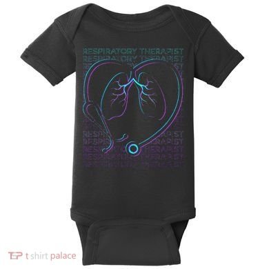 Respiratory Therapist Respiratory Therapy Retro Baby Bodysuit