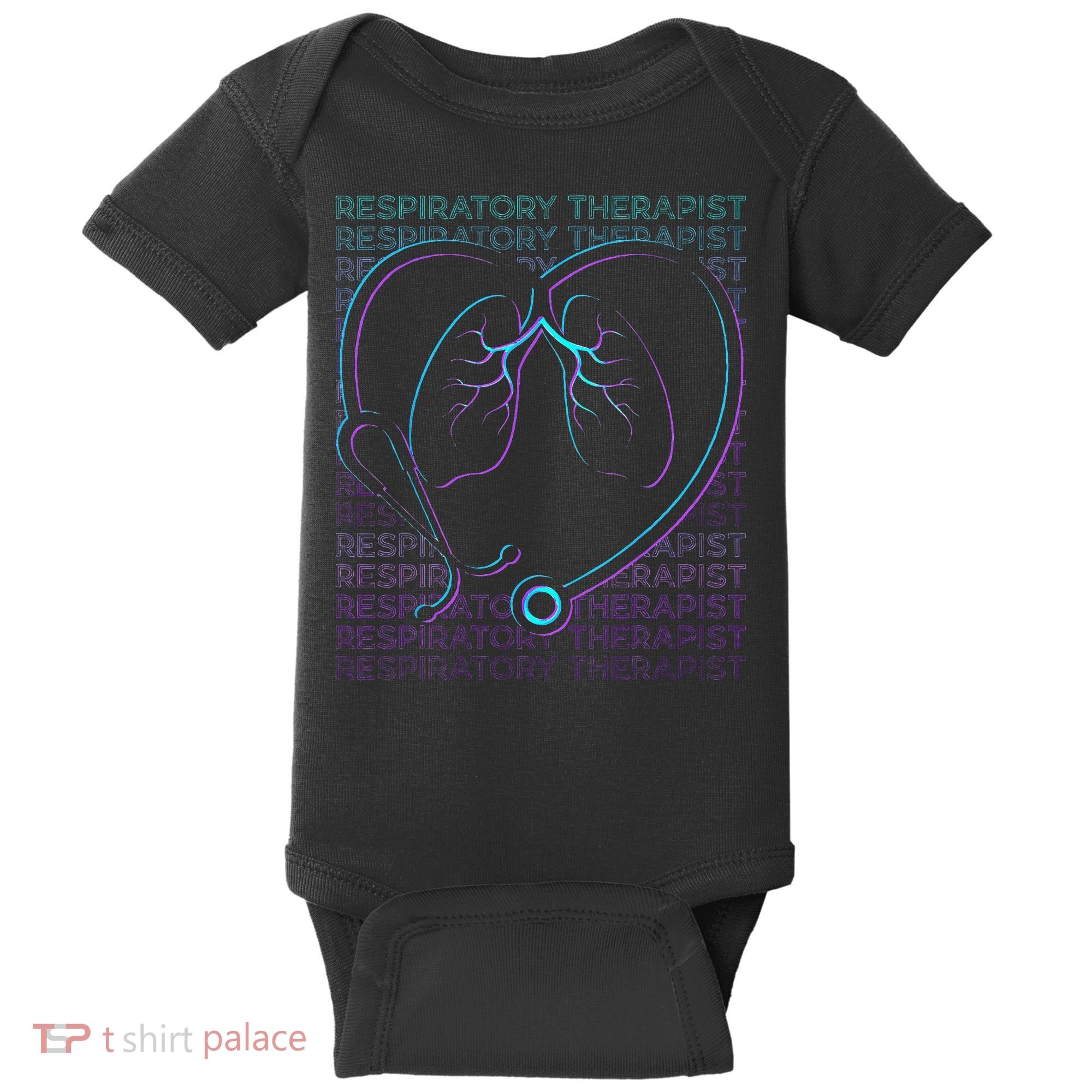 Respiratory Therapist Respiratory Therapy Retro Baby Bodysuit