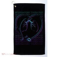 Respiratory Therapist Respiratory Therapy Retro Golf Towel thumb 0
