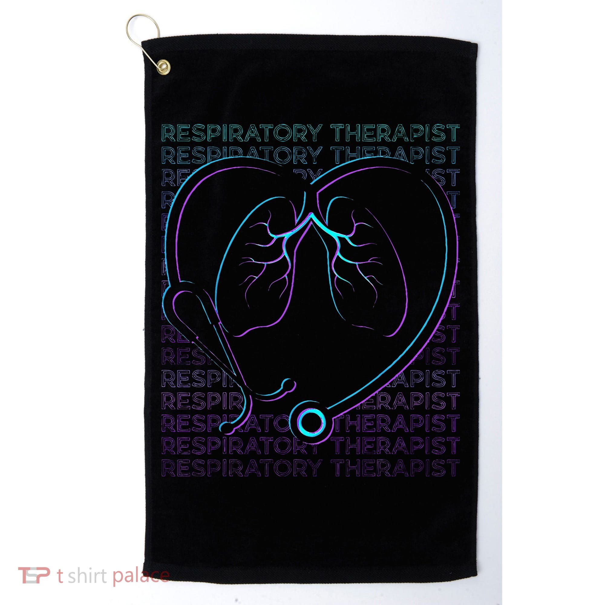 Respiratory Therapist Respiratory Therapy Retro Golf Towel