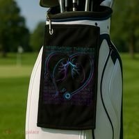 Respiratory Therapist Respiratory Therapy Retro Golf Towel thumb 2