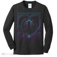 Respiratory Therapist Respiratory Therapy Retro Kids Long Sleeve Shirt thumb 0
