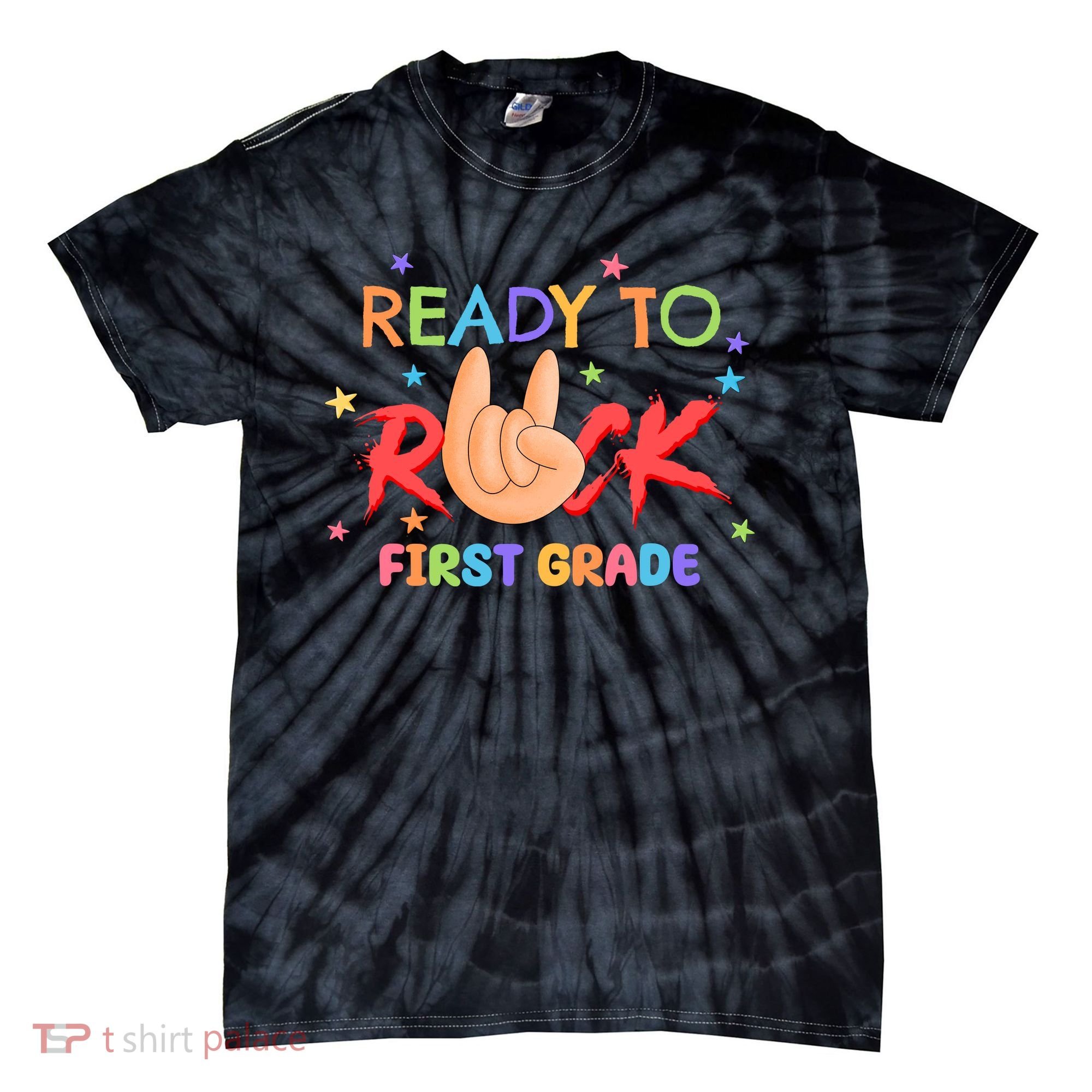 Ready To Rock First Grade Tie-Dye T-Shirt
