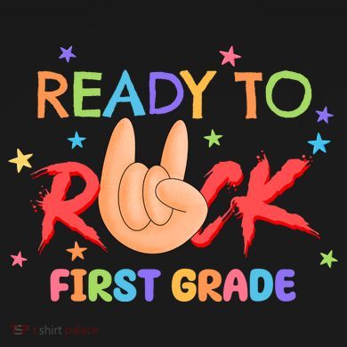 Ready To Rock First Grade Tie-Dye T-Shirt