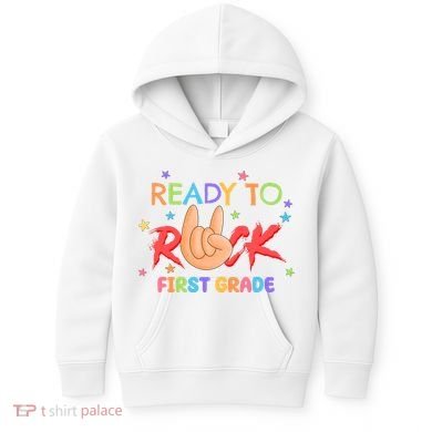 Ready To Rock First Grade Kids Hoodie