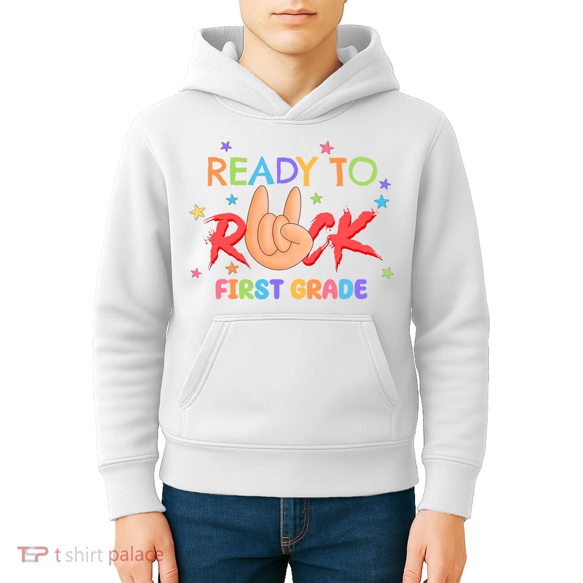 Ready To Rock First Grade Kids Hoodie