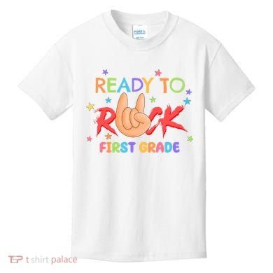 Ready To Rock First Grade Kids T-Shirt