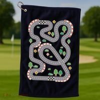 Racing Track Golf Towel thumb 1