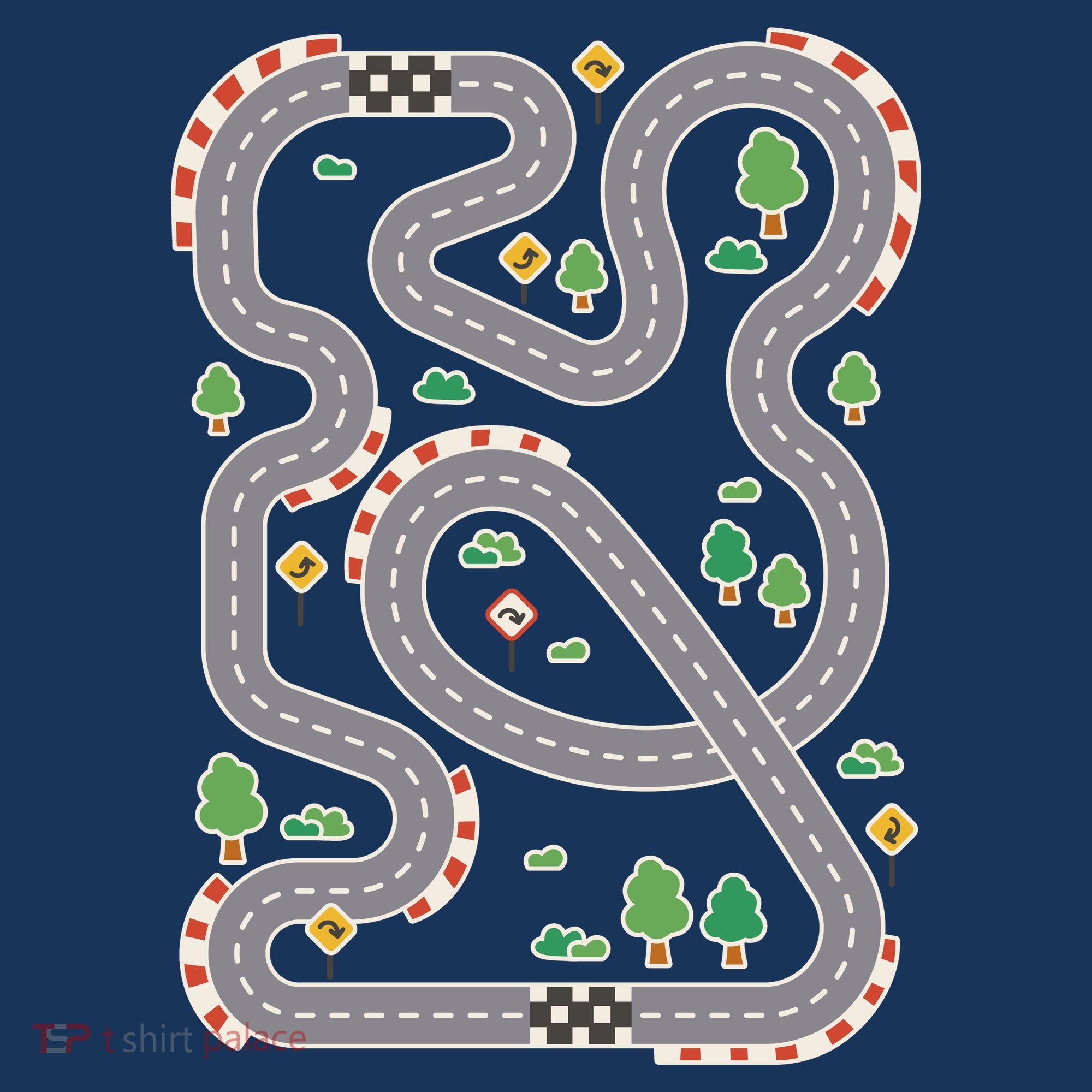 Racing Track Women's T-Shirt