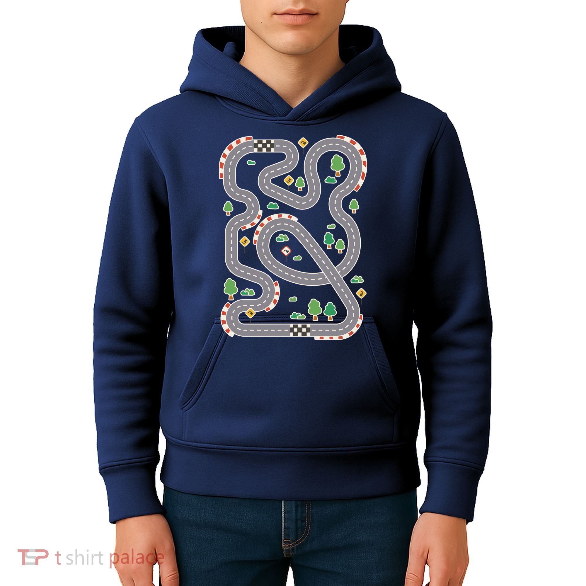 Racing Track Kids Hoodie
