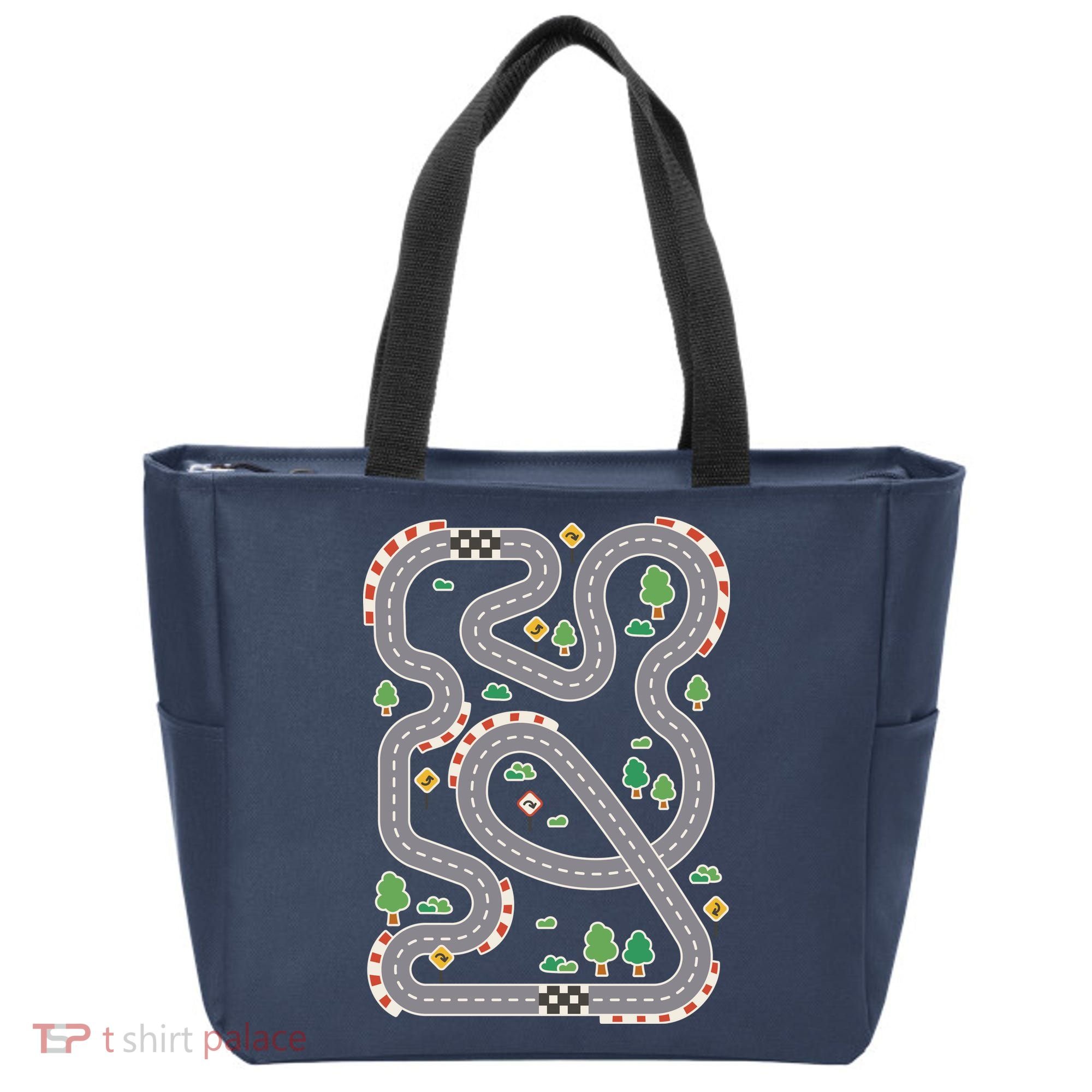 Racing Track Tote Bag
