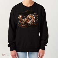 Run Turkey Run! Funny Thanksgiving Escape Running Costume Gift Women's Sweatshirt thumb 0
