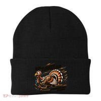 Run Turkey Run! Funny Thanksgiving Escape Running Costume Gift Beanie thumb 0
