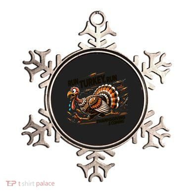 Run Turkey Run! Funny Thanksgiving Escape Running Costume Gift Ornament