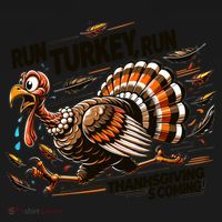 Run Turkey Run! Funny Thanksgiving Escape Running Costume Gift Ornament thumb 1