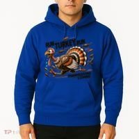 Run Turkey Run! Funny Thanksgiving Escape Running Costume Gift Hoodie thumb 2