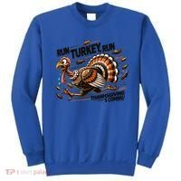 Run Turkey Run! Funny Thanksgiving Escape Running Costume Gift Sweatshirt thumb 0
