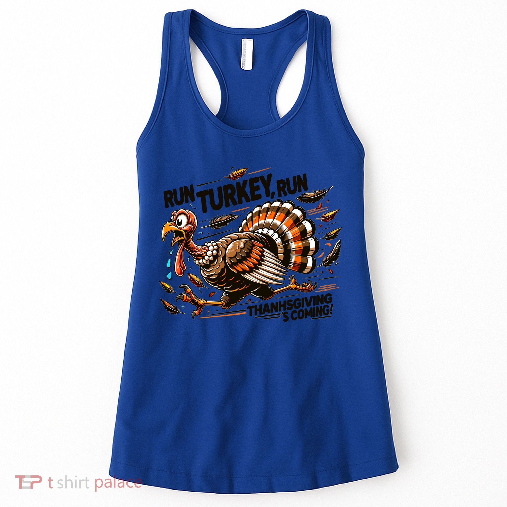 Run Turkey Run! Funny Thanksgiving Escape Running Costume Gift Women's Tank Top
