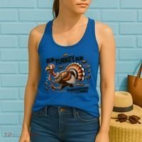 Run Turkey Run! Funny Thanksgiving Escape Running Costume Gift Women's Tank Top thumb 2