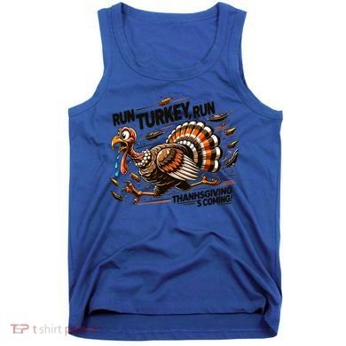 Run Turkey Run! Funny Thanksgiving Escape Running Costume Gift Tank Top