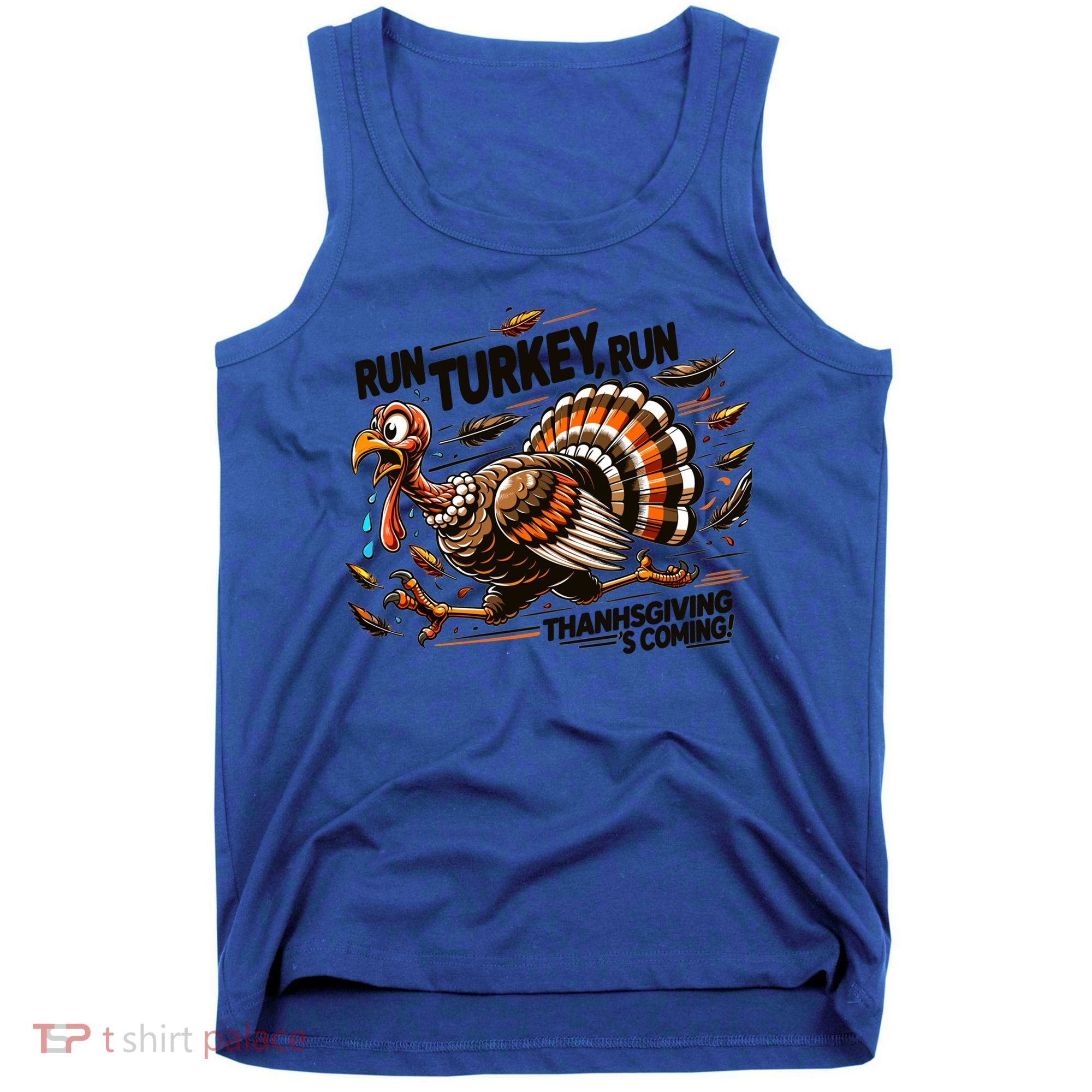 Run Turkey Run! Funny Thanksgiving Escape Running Costume Gift Tank Top