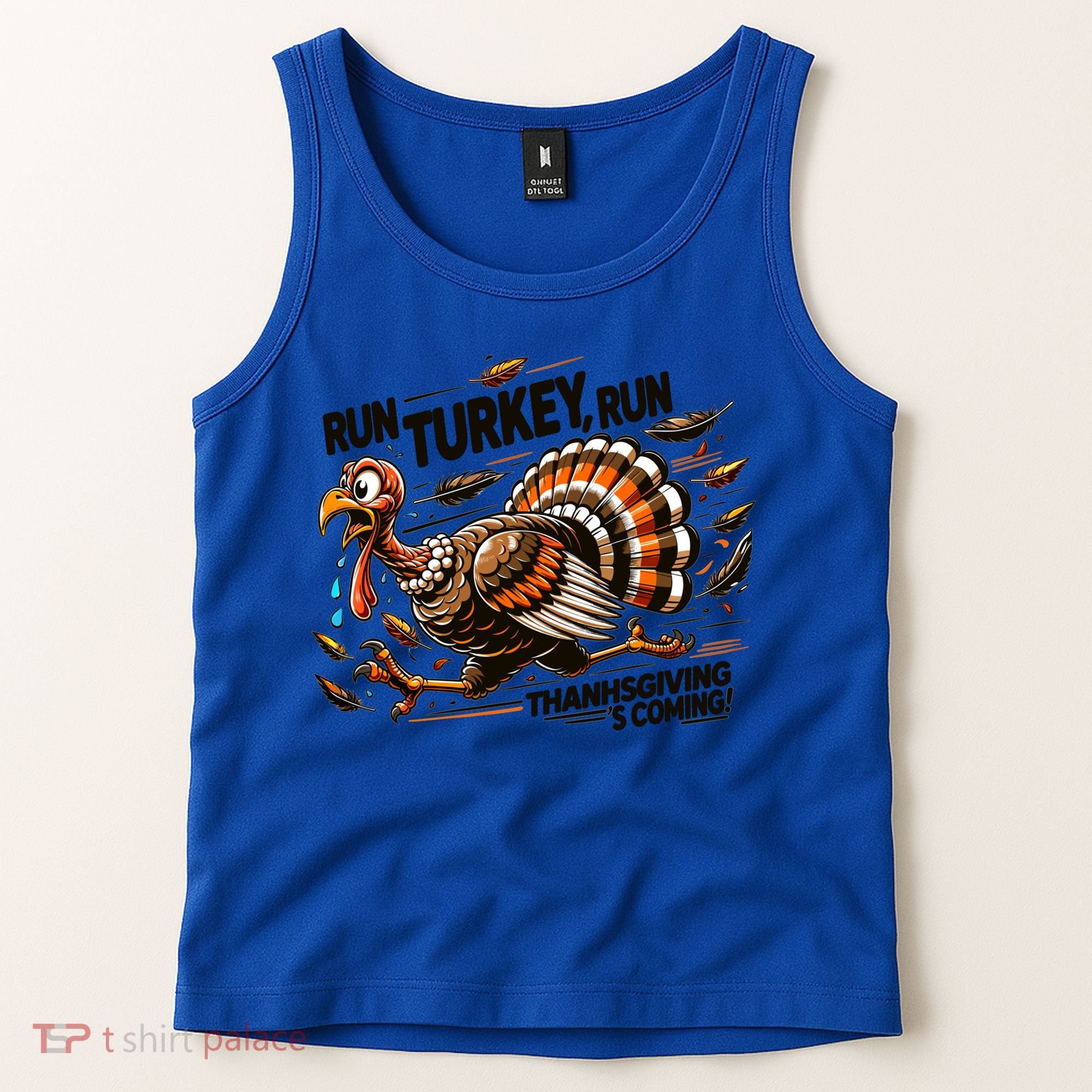 Run Turkey Run! Funny Thanksgiving Escape Running Costume Gift Tank Top